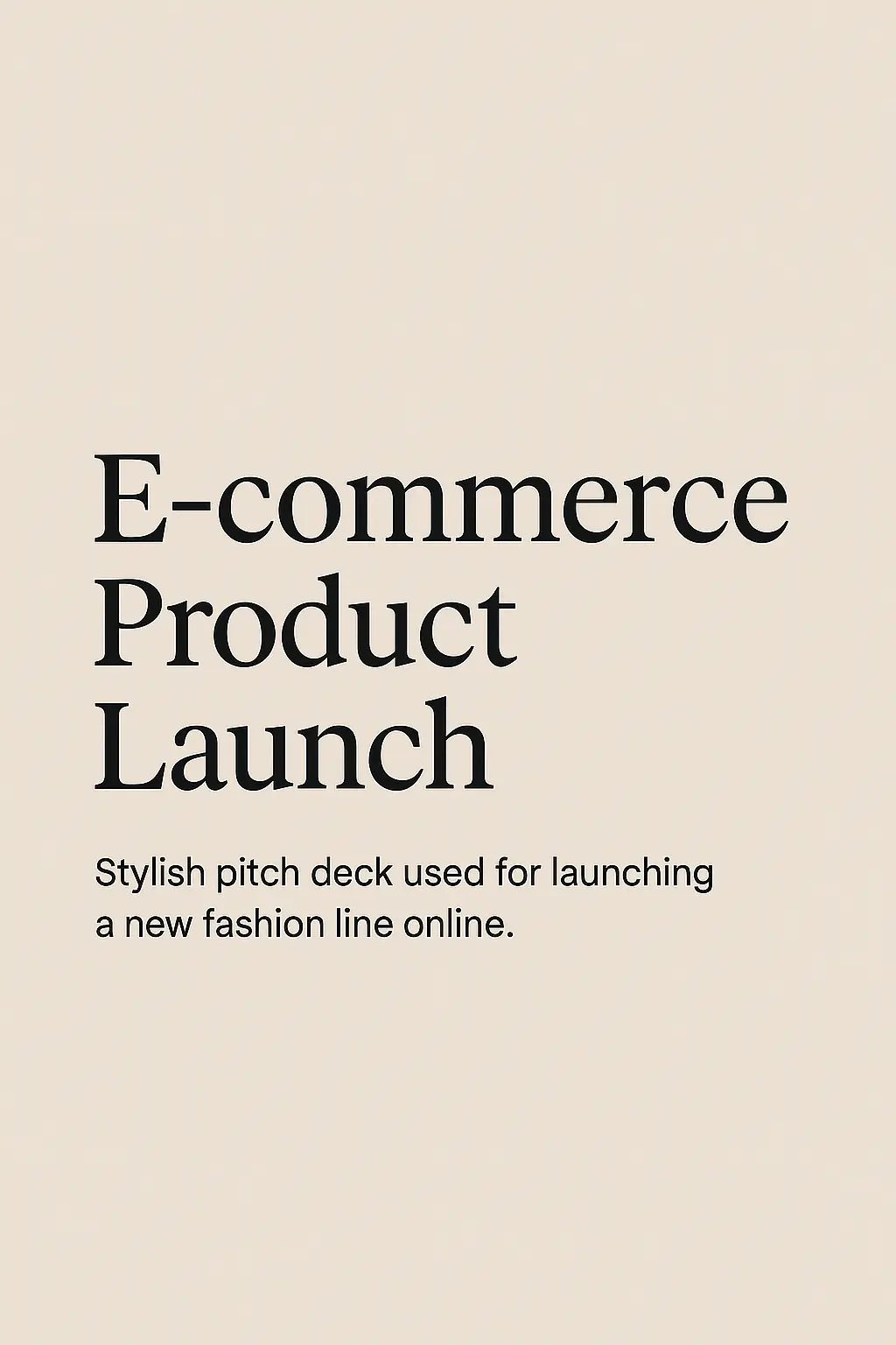 GE-commerce Product Launch