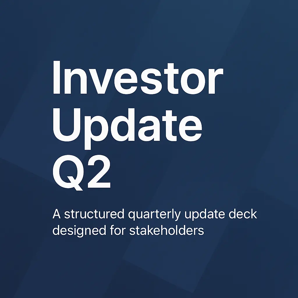 Investor Update Q2